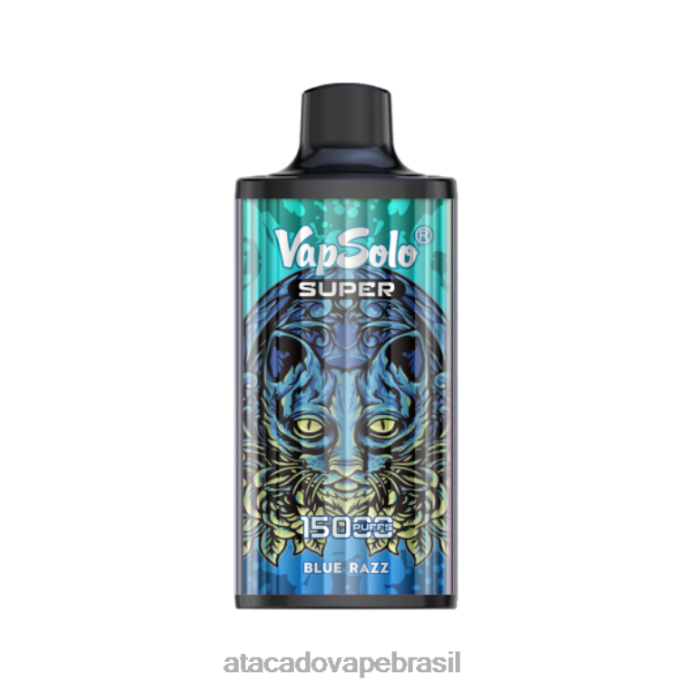 Vape Atacado Mercado Livre 6J4B0108 Vapsolo SUPER vaporizador descartável razz azul