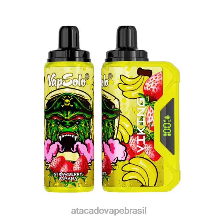 Atacado Vape Brasil 6J4B0137 Vapsolo VIKING vaporizador descartável banana morango