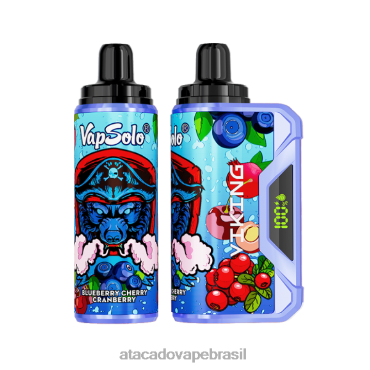 Atacado Vaporizador 6J4B0131 Vapsolo VIKING vaporizador descartável mirtilo cereja cranberry