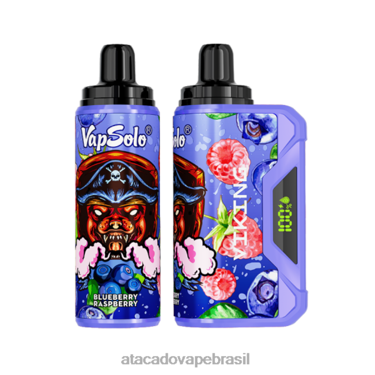 Vape Atacado Mercado Livre 6J4B0132 Vapsolo VIKING vaporizador descartável framboesa mirtilo