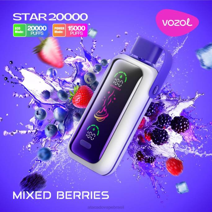 VOZOL STAR 20.000 FPB014 frutas misturadas Vape Cigarro Eletrônico Barato