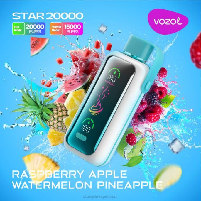 VOZOL STAR 20.000 FPB018 framboesa maçã melancia abacaxi Grossiste Vape