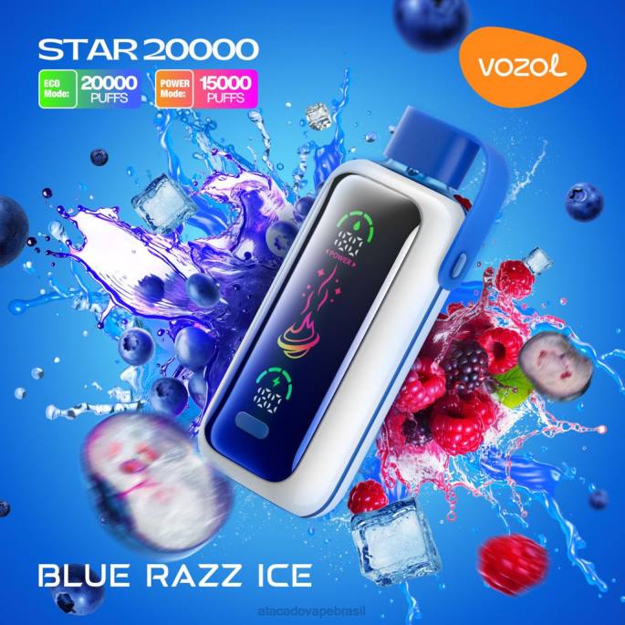 VOZOL STAR 20.000 FPB04 gelo azul Vape Atacado Mercado Livre