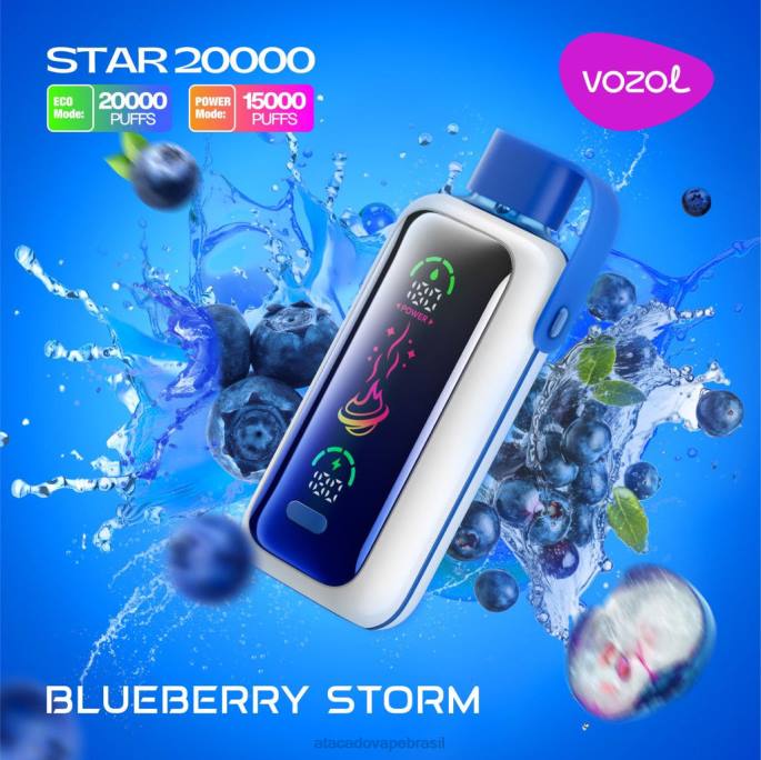VOZOL STAR 20.000 FPB05 tempestade de mirtilo Vape Brasília Taguatinga